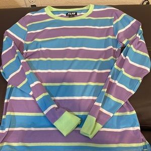 stripped long sleeve shirt